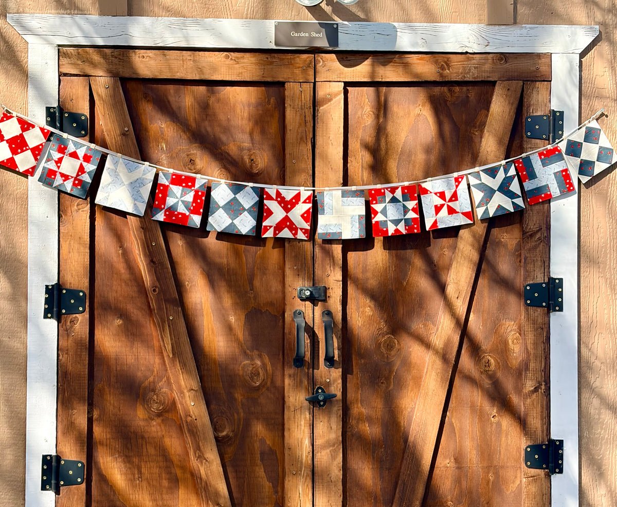 Quilt Block Sampler Garland | PDF Pattern | Digital Download