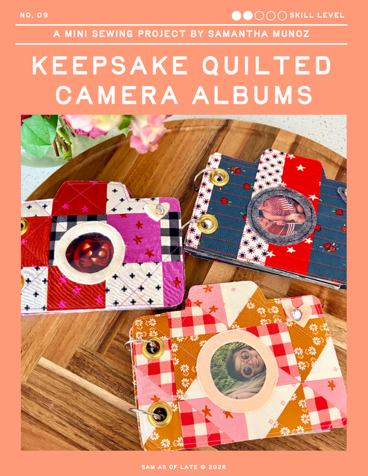 Quilted Camera Photo Albums | PDF Pattern | Digital Download